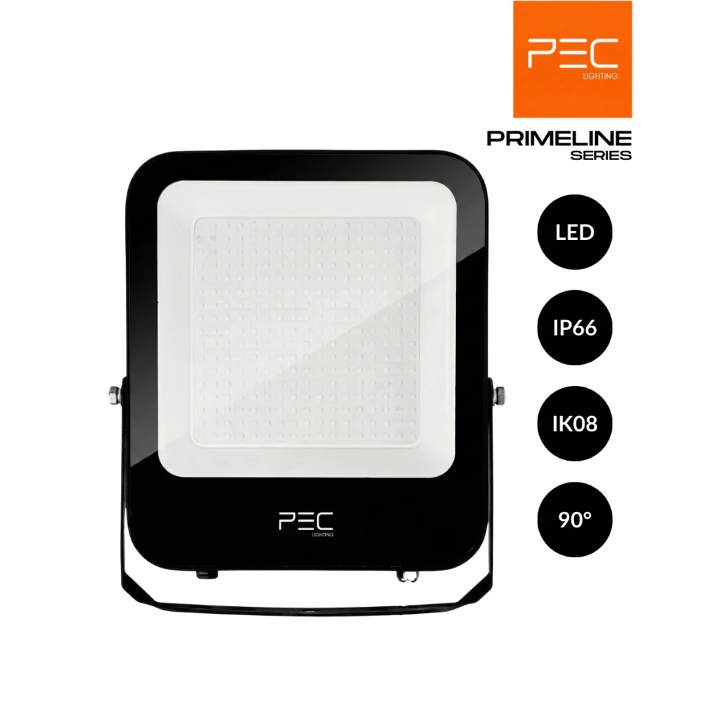Projecteur LED extérieur économique de la marque PEC Lighting au Maroc.