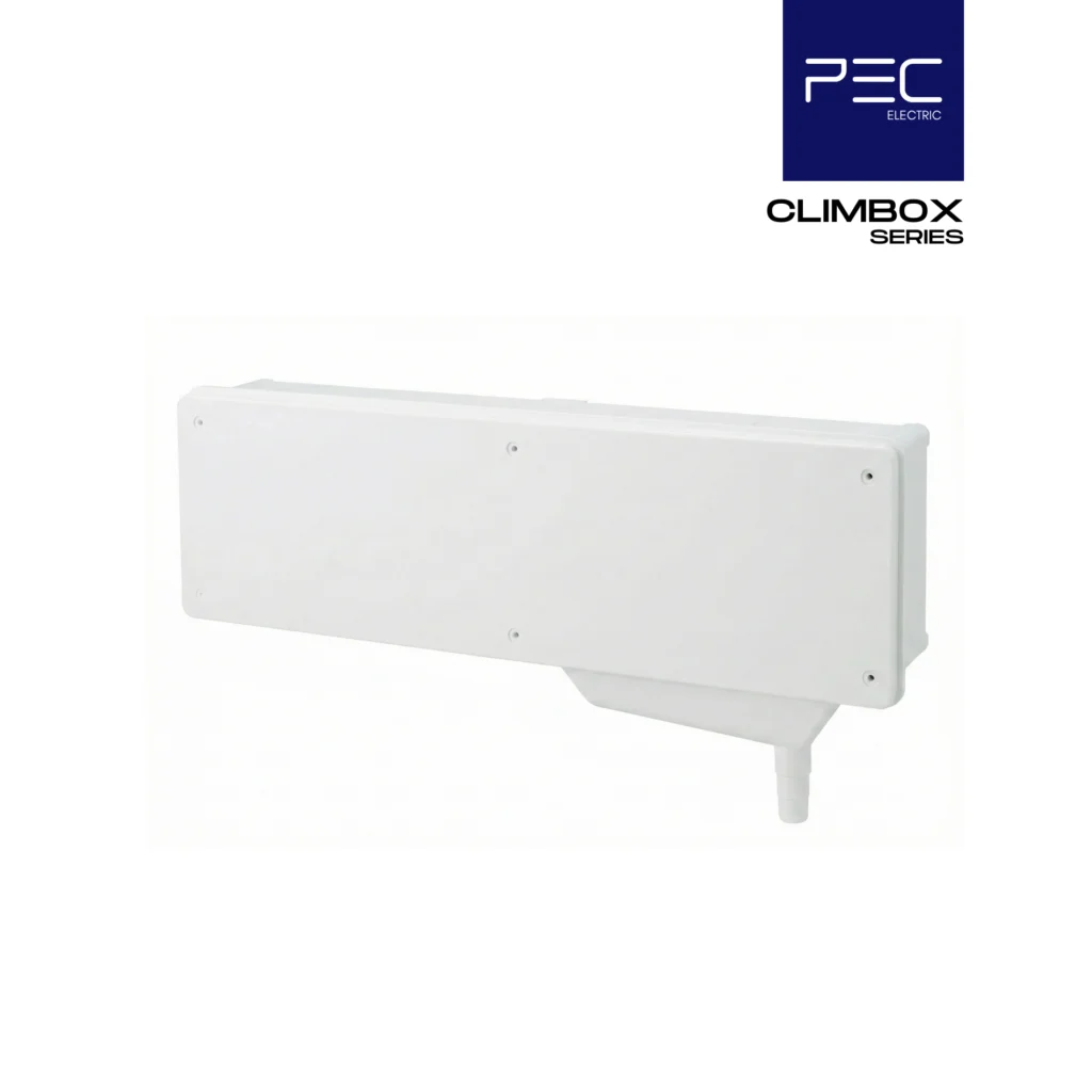 Boîte encastrée pour pré-installation de climatisation PEC Electric Maroc. Boîtier de réservation pour tuyauterie.