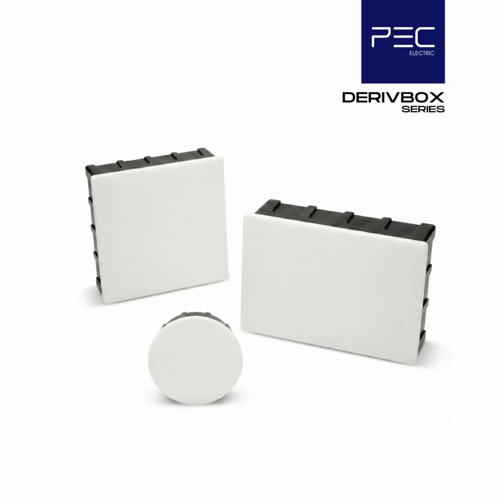Boîte de dérivation encastrée DerivBox PEC pour installation électrique